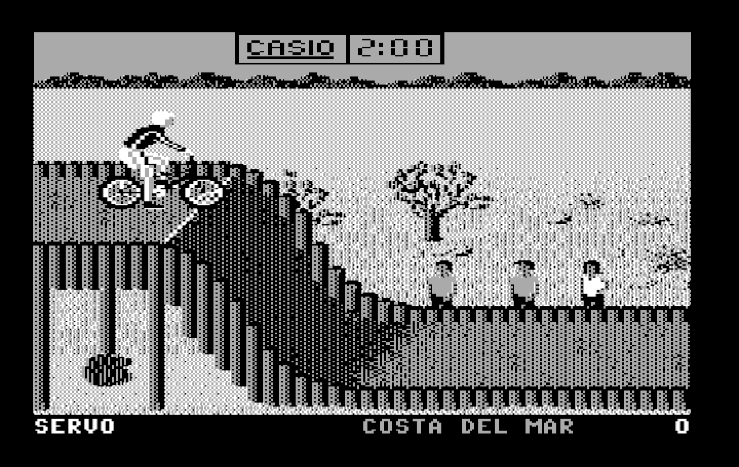California Games IBM PC/Compatibles Screenshot: BMX start.