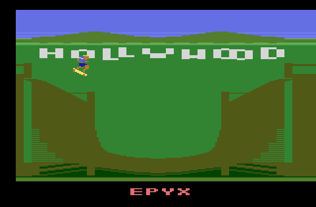 California Games Atari 2600 Screenshot: Performing some stunts...