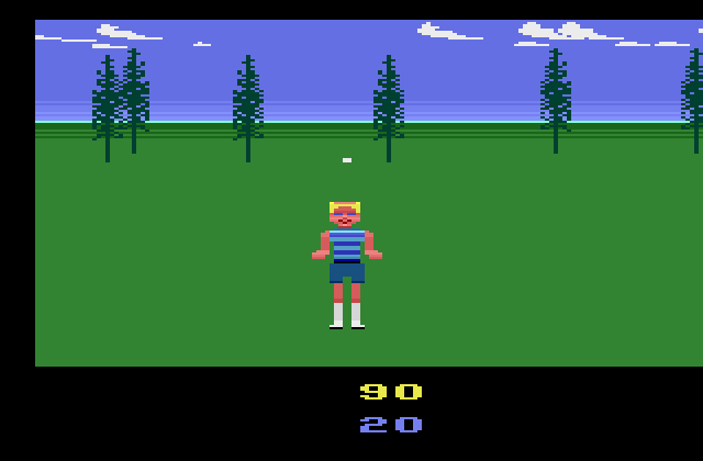 California Games Atari 2600 Screenshot: Perform tricks to earn points...