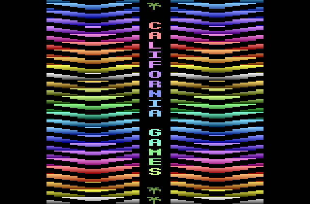 California Games Atari 2600 Screenshot: Title screen.