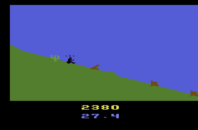 California Games Atari 2600 Screenshot: A cactus got in the way...