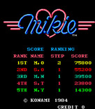 Mikie: High School Graffiti for Arcade - High scores.