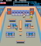 Mikie: High School Graffiti for Arcade - Scurrying around the cafeteria.