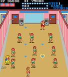 Mikie: High School Graffiti for Arcade - Collecting hearts in gym class.