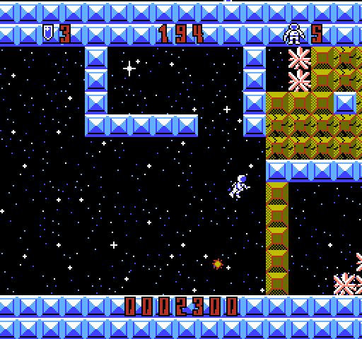 ShockWave NES / Famicom Screenshot: Move blocks around with the shockwave...