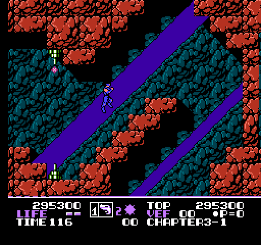 Low G Man NES / Famicom Screenshot: Just following the path...