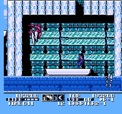 Low G Man NES / Famicom Screenshot: An icy end of level boss.
