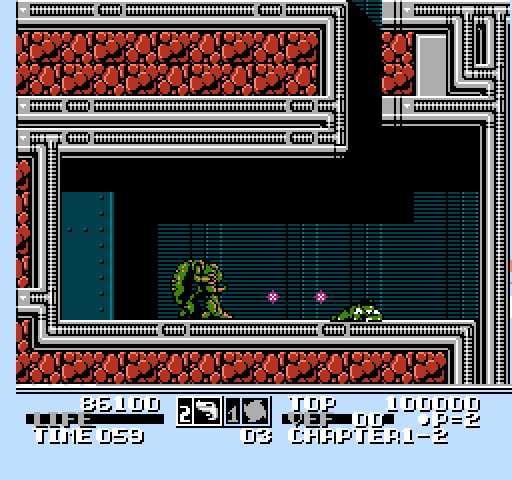 Low G Man NES / Famicom Screenshot: Out of energy, Low G Man is down!