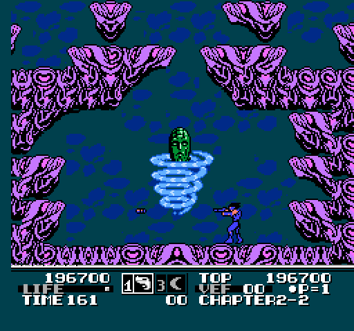 Low G Man NES / Famicom Screenshot: The underwater end of level boss.