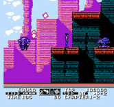 Low G Man for NES / Famicom - Some areas have numerous platforms.