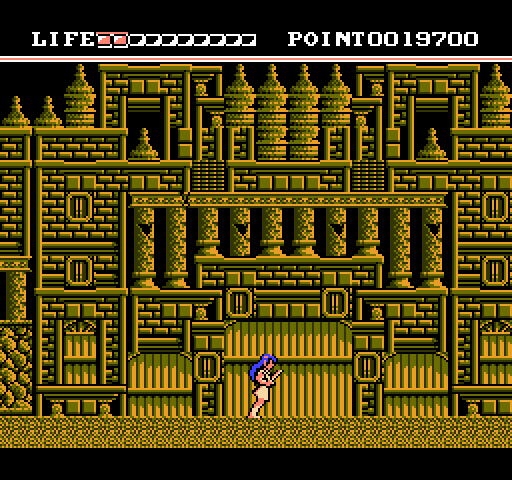Mugen Senshi Valis: The Fantastic Soldier NES / Famicom Screenshot: Start of the second level.