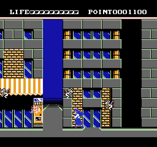 Mugen Senshi Valis: The Fantastic Soldier NES / Famicom Screenshot: Exploring this dangerous city!