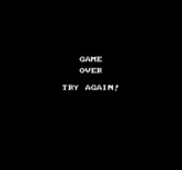 Mugen Senshi Valis: The Fantastic Soldier for NES / Famicom - Game over.