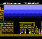 Mugen Senshi Valis: The Fantastic Soldier for NES / Famicom - Attacking more creatures...