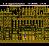 Mugen Senshi Valis: The Fantastic Soldier for NES / Famicom - Start of the second level.
