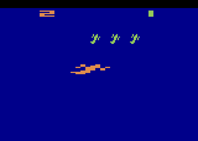 Combat Atari 2600 Screenshot: Large plane in pursuit!