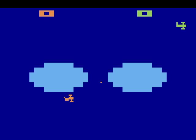 Combat Atari 2600 Screenshot: Time for bi-planes!