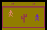 Outlaw for Atari 2600 - The player on the right is winning so far, but there's still time!