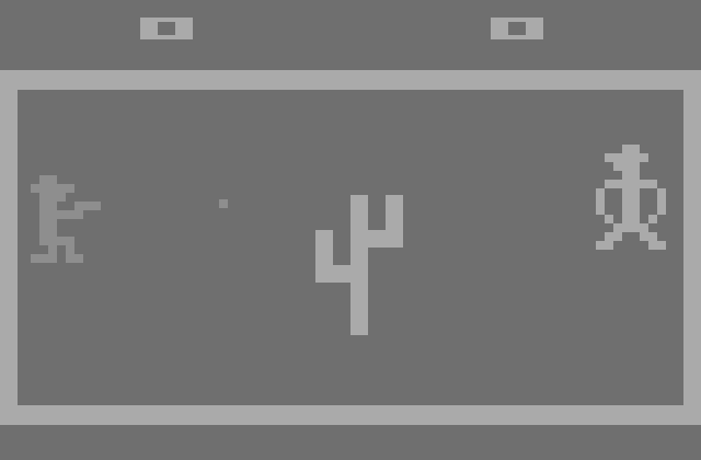 Outlaw Atari 2600 Screenshot: Game start.
