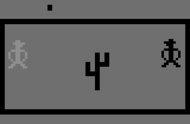 Outlaw Atari 2600 Screenshot: Starting screen.