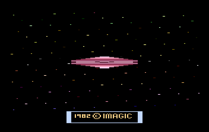 Cosmic Ark Atari 2600 Screenshot: Starting screen.