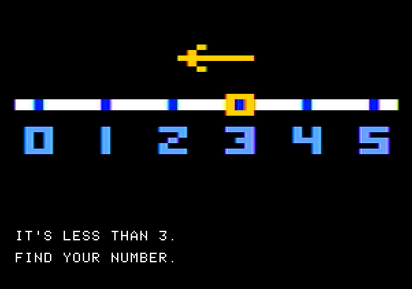 Bumble Games Apple II Screenshot: Here's a clue...it's less than 3.
