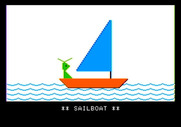 Bumble Games for Apple II - After all dots are connected a picture is shown.
