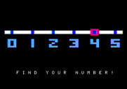 Bumble Games for Apple II - Find Your Number introduction.