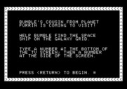 Bumble Games for Apple II - Bumble's Cousin game instructions.