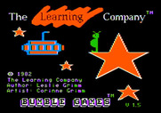 Bumble Games for Apple II - Title screen.