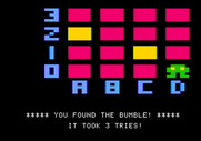 Bumble Games for Apple II - I found the bumble!