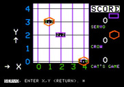 Bumble Games for Apple II - Tic Tac Toc, a game for two players.
