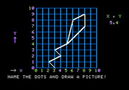 Bumble Games for Apple II - Name the dots introduction.
