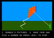 Bumble Games for Apple II - A completed kite; try another picture now?