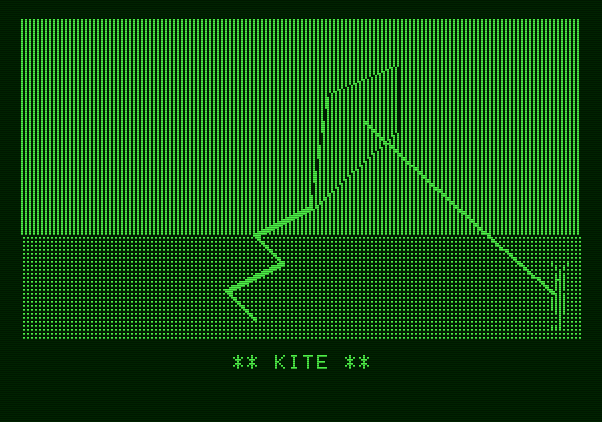Bumble Games Apple II Screenshot: Each of Bumble's favorite pictures includes a completed image.