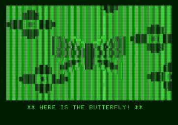 Bumble Games for Apple II - Here's the butterfly...
