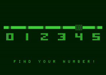Bumble Games for Apple II - Find Your Number introduction.