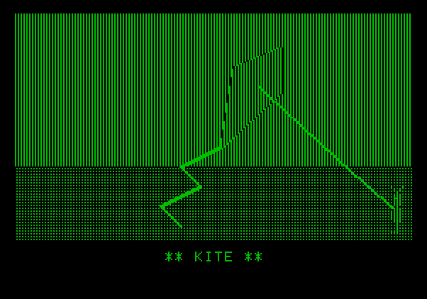 Bumble Games Apple II Screenshot: Each of Bumble's favorite pictures includes a completed image.