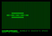 Bumble Games for Apple II - Bumble's cousin is coming from space!