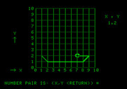 Bumble Games for Apple II - Drawing a picture by naming dots.
