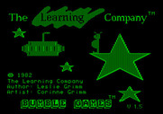 Bumble Games for Apple II - Title screen.