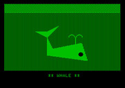 Bumble Games for Apple II - The completed whale image.