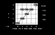 Bumble Games for Commodore 64 - Tic Tac Toc game introduction.