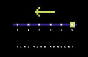 Bumble Games for Commodore 64 - Find Your Number introduction.