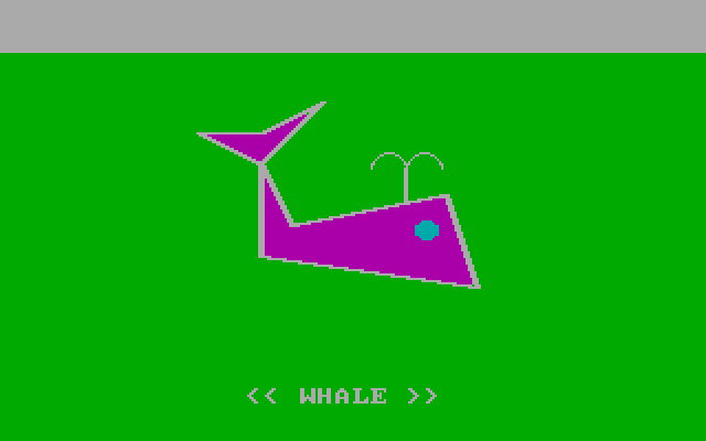 Bumble Games IBM PC/Compatibles Screenshot: It's a whale!
