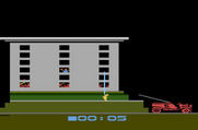 Fire Fighter for Atari 2600 - You can make the difficulty tougher by having a shorter building.