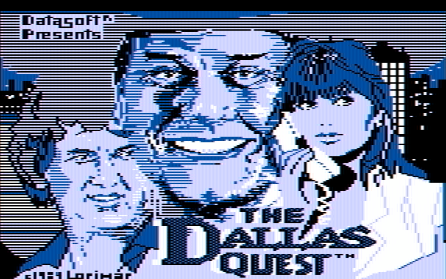 Dallas Quest, The IBM PC/Compatibles Screenshot: Loading screen.