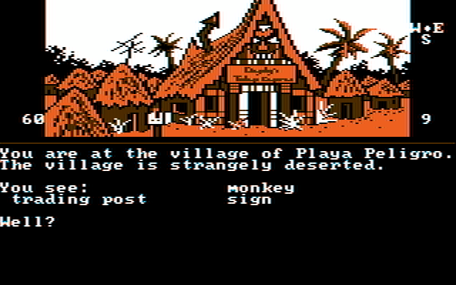Dallas Quest, The IBM PC/Compatibles Screenshot: I've arrived at a trading post.