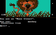 Dallas Quest, The for IBM PC/Compatibles - Oh...a lion is on Mane Street...ha ha!