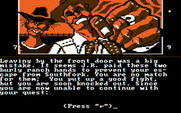 Dallas Quest, The for IBM PC/Compatibles - Oops, I better not go out the front door!